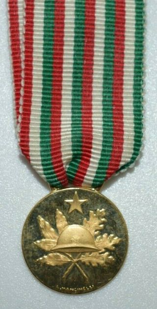 18K Gold Medal WWI Italy 50th Anniv 1918 - 1968 Anniversario della Vittoria M2 7