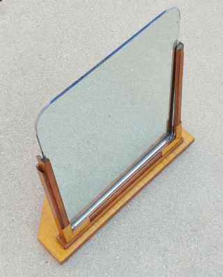 Art Deco Table Shaving Mirror Skyscraper Machine Age,  Paul Frankl Bel Geddes 5