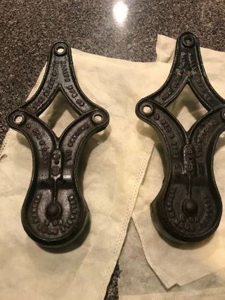 Antique Allith Reliable Door Hangers (matching Pair)