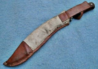antique 19thc Nepalese custom British gents kukri knife Asian sword machete rare 12