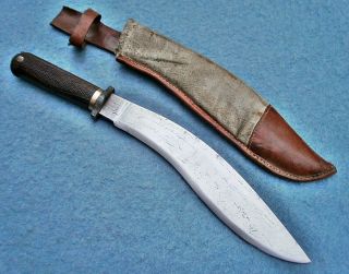 Antique 19thc Nepalese Custom British Gents Kukri Knife Asian Sword Machete Rare