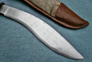 antique 19thc Nepalese custom British gents kukri knife Asian sword machete rare 2