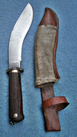antique 19thc Nepalese custom British gents kukri knife Asian sword machete rare 5