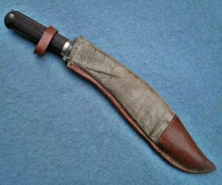 antique 19thc Nepalese custom British gents kukri knife Asian sword machete rare 7