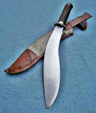 antique 19thc Nepalese custom British gents kukri knife Asian sword machete rare 8