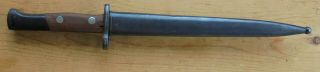 Vintage Yugoslavian M1924 “blued” Bayonet With Serial Matching Scabbard -