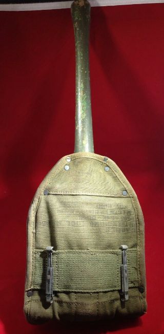 Vintage Korean War 1952 H - W Us Military Trench Tool Shovel & Pick -