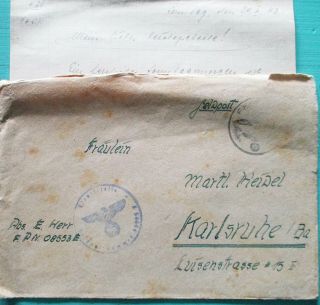 Seldom Fieldpost Letter - 1st Mountain Trooper Division - Greece Corfu Island