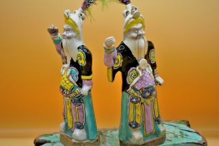 18th Century - VERY RARE,  Chinese ANTIQUE Guan Yu Porcelain Male FIGURES 9