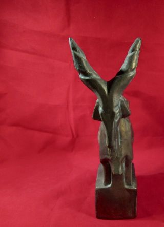 Vintage Fred Press Zodiac Mid Century Modern Metal Sculpture Capricorn Sea Goat 2