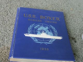 U.  S.  S.  Boxer Korean Cruise 1953.  List Of All Men,  Bomb Damage Over Enemy