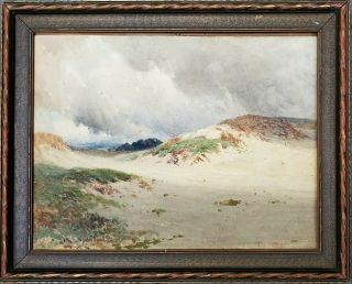 SYDNEY J.  YARD ANTIQUE AMERICAN CALIFORNIA COAST LANDSCAPE WATERCOLOR PAINTING 3