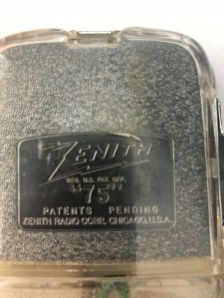 Zenith model 75 hearing aid 2