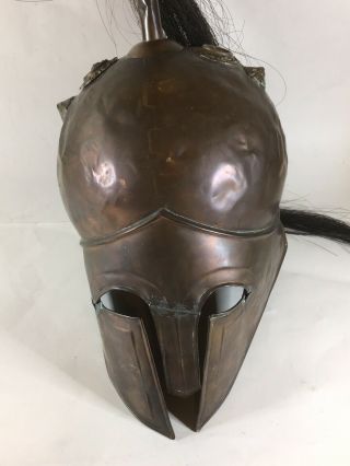 Vintage Antique Copper Roman Helmet 19th/early 20th Century 2