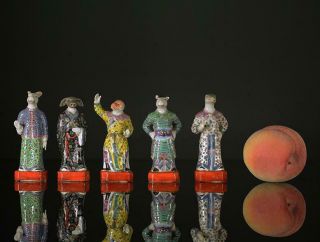 A 6 And Rare Antique Chinese Porcelain Zodiac Figures Republic