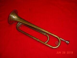 Wwii Us Army Bugle Stamped Us Regulation
