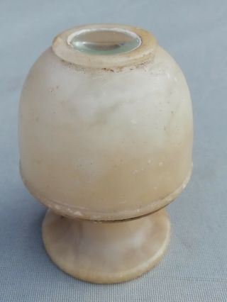 Antique Alabaster Peep Egg Optical Vintage Viewer ' Thames Tunnel ' Circa 1840 2