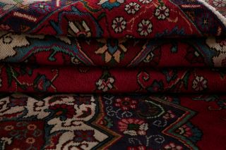 Traditional Persian Wool Area Rug Handmade Floral Oriental 9 x 13 Vintage Carpet 8