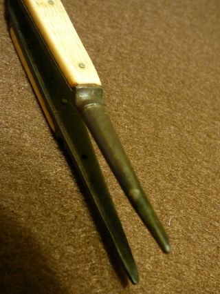 Antique Tweezers R.  C.  & Co.  Bone Veneers 1800 ' s 6