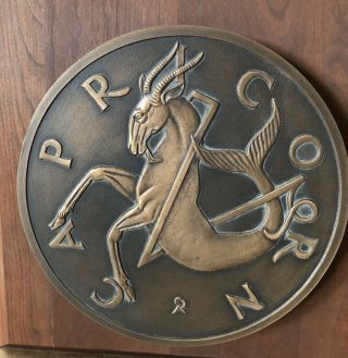 Gilroy Roberts Capricorn Zodiac Bronze Medal Franklin