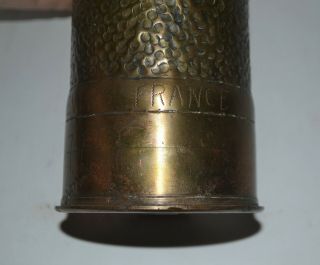 1917 - 18 WW 1 Trench/Shell Art,  Nevers France AEF Artillery Shell Army Engineers 6