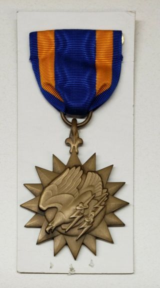 Usaf Air Medal Decoration 1945 Whitehead & Hoag Wwii Us Air Force