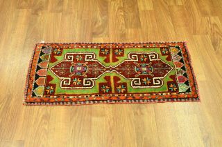 Fantastic Olive Red 2x4 Oushak Turkish Oriental Area Rug 7