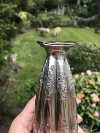 Antique Islami Persian Solid Silver Vase Mark 84 Similer To Russian By Parvaresh 10