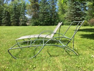 Walter Lamb Bronze S Chaise Mid Century Deck Lounge Chairs Pair 2