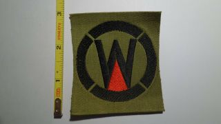 Extremely Rare Wwi 89th Division (red) Liberty Loan Style Patch.  Rare