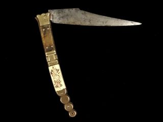 French Navaja Style Folding Knife by Beauvoir 19th Century 3