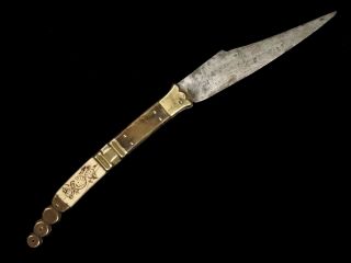 French Navaja Style Folding Knife by Beauvoir 19th Century 5