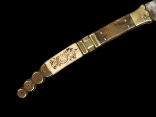 French Navaja Style Folding Knife by Beauvoir 19th Century 7