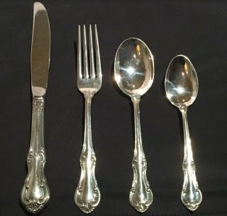 3 X International Sterling Silver Joan of Arc 4 Piece Place Setting 2