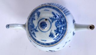 Chinese porcelain tea pot Chinese blue & white antique kangxi khang shi oriental 7