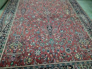 Antique Royal Caliph Mohawk Carpet Mills Time Worn Oriental Rug 8 X 10 Floral 10