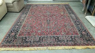 Antique Royal Caliph Mohawk Carpet Mills Time Worn Oriental Rug 8 X 10 Floral