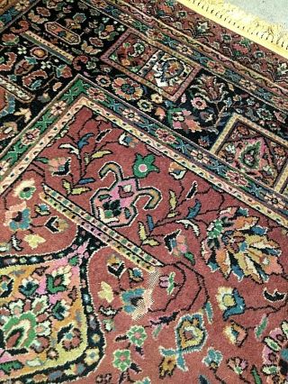 Antique Royal Caliph Mohawk Carpet Mills Time Worn Oriental Rug 8 X 10 Floral 5