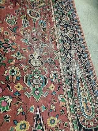Antique Royal Caliph Mohawk Carpet Mills Time Worn Oriental Rug 8 X 10 Floral 7