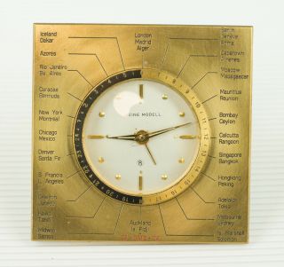Rare Vintage Luxor Gmt Alarm Clock - 8 Days Clock - Heine Modell