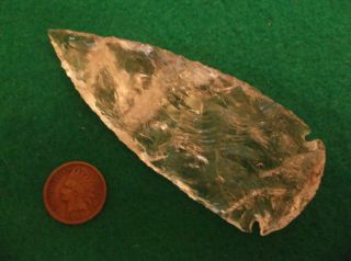 Big Four Inch Dovetail Rare Crystal Quartz Arrowhead Awesome Museum Quality