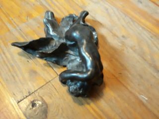 Jules Desbois Sculpture Antique French Art Nouveau Signed Nude Woman 6