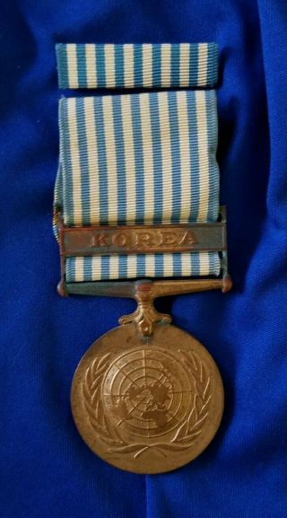 Korean War United Nations Service Medal With Ribbon (salty)