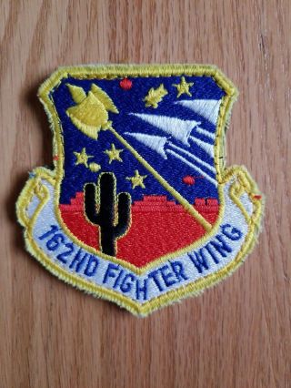 Usaf Patch - 162nd Fighter Wing,  Tucson Iap,  Az,  1994 (f - 16a/b/adf/c/d)
