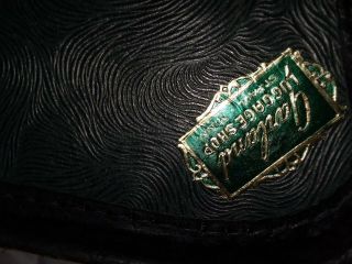vintage alligator suitcase in pristine with key 9