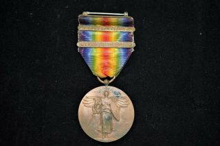 Great War For Civilization Ww1 Us Victory Medal Meuse Argonne Defensive Sector