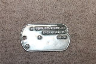 Korean War Era U.  S.  Army Soldier ' s Dog Tag,  49 ' dated 2