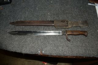 Wwi Waffenfabrik Mauser A.  G.  Obendorf A N.  German Butcher Blade Bayonet 1917