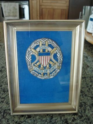 Joint Chiefs Of Staff Jcs Embroidered Emblem In Frame