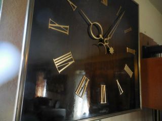 EMIL SCHMECKENBECHER GERMANY WEIGHT DRIVEN WALL CLOCK 1977 4